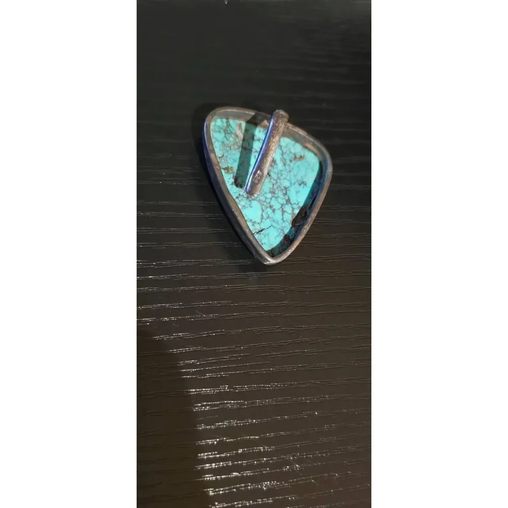 Native American Turquoise and Sterling Silver Pendant